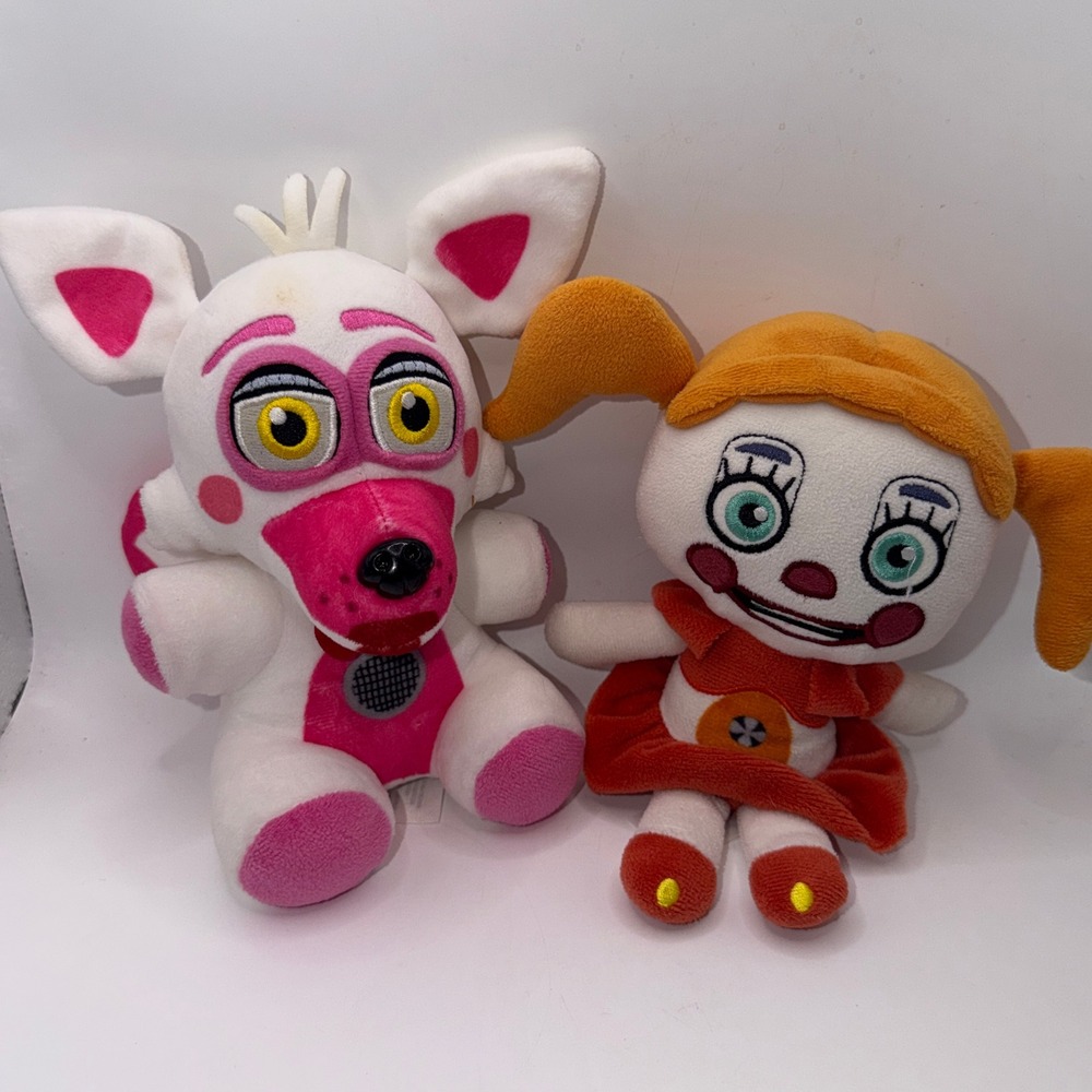 Funko FNAF Sister Location Funtime Foxy Circus Baby Plush Set Gamer Horror